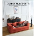 thumbnail image 5 of Lovableguy Chenille Folding Sofa Bed,Convertible King Size Couch Bed with Removable Backrest,Compression Floor Couch for Living Room,Orange, 5 of 9