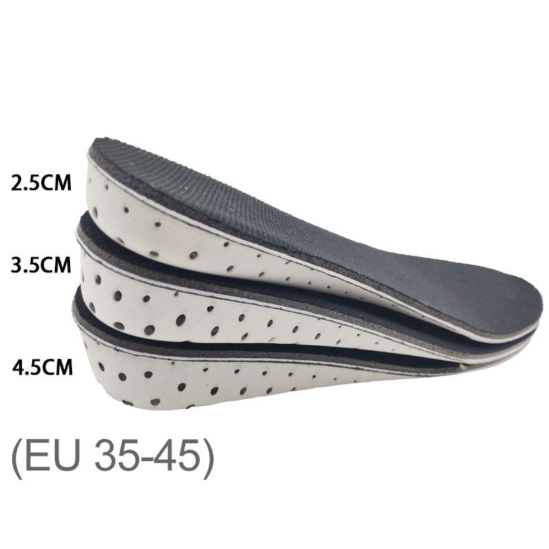 Unisex Half Lift Height Foot Increase Heel Taller Pads Insert Insole Cushion 2pc 