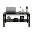 thumbnail image 6 of Holaki Glass Lift Top Coffee Table, Modern Simple 2-Layer Tempered Glass Coffee Table for Living Room, Black, 6 of 10