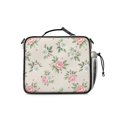 thumbnail image 3 of Pioneer Flower Floral Print Pattern Insulated Lunch Bag with Shoulder Strap and Bottle Holder,Bento School Lunch Bag Box,11x9.5x3.5 Inches, 3 of 4