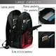 thumbnail image 4 of Balery Black Panther Red Background Mochila con carga USB para hombre y mujer - Mochila impermeable y antirrobo para laptop con puerto USB para viajes, trabajo, 4 of 7
