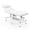White, variant on Dolonm 2-Motor Lift Electric Massage Table with Remote Control, Adjustable Backrest & Height, PU Leather Electric Massage Bed with 35D High-density Sponge, Beige