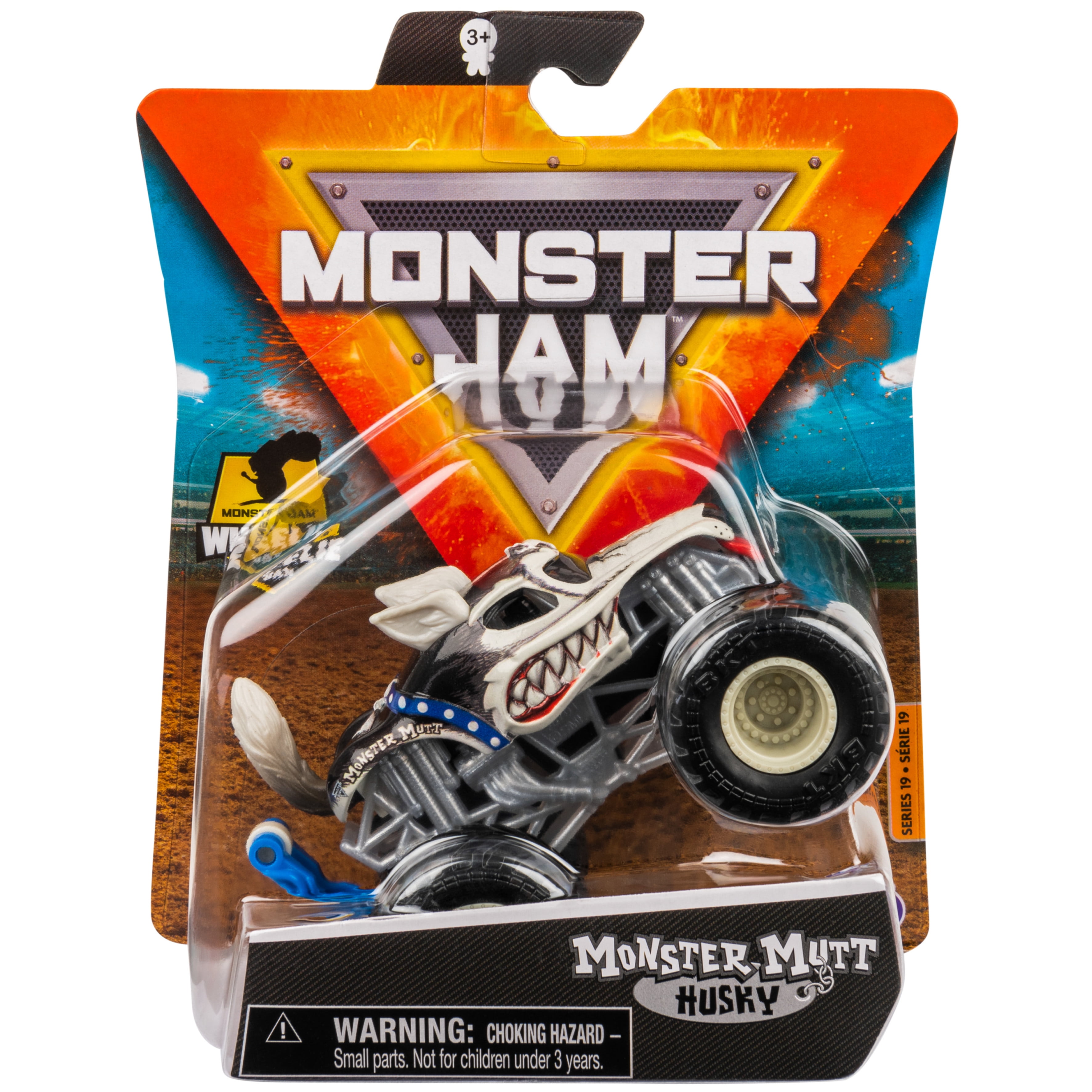 Monster Jam 1:64 Monster Mutt Husky Truck, Ruff Crowd Series
