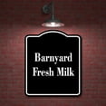 thumbnail image 2 of Barnyard Fresh Milk BLACK Aluminum Composite Sign 20''x24'', 2 of 9