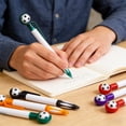 thumbnail image 4 of Soccer Ballpoint Pen Multicolor Plastic 14cm • Novelty Soccer Pen Green Orange Black Red Blue • Smooth Writing Ink, Party Decoration, Gift, 4 of 6