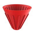 thumbnail image 4 of LOVIVER Cône de Goutteur en Silicone pour Café Maison Bureau Camping RV Rouge, 4 of 6