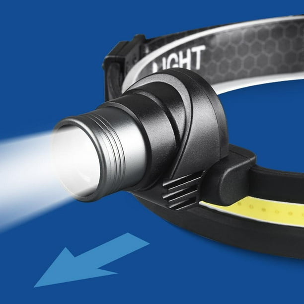 Lámpara Faros delanteros manos libres Ip68 Faros impermeables Detección inteligente para la noche (B)