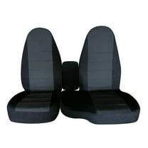 Black Deep Grey Fits for 1998 - 2003 Ford Ranger 60/40 highback car seat covers