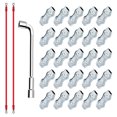 thumbnail image 5 of 25Pcs Corrosions Resistant Polyethylene Wire Rope Clamps Designs Accessory for Secure Electrical Fencing Connection, 5 of 8