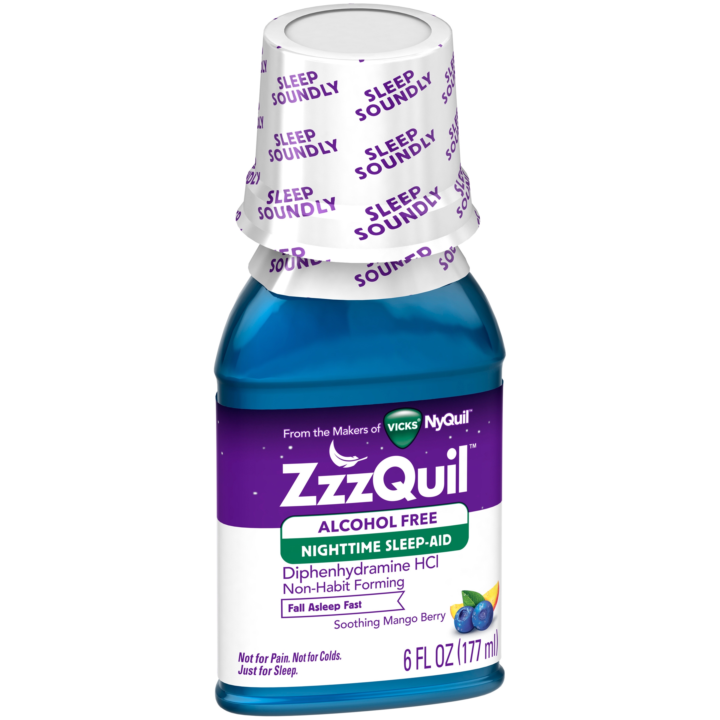 Vicks® ZzzQuil™ Soothing Mango Berry Alcohol Free Nighttime SleepAid