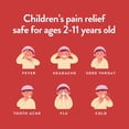 thumbnail image 2 of Healthy Living Children's Pain Reliever & Fever Reducer Acetaminophen Chewable Tablets, Bubblegum, 48 Count, 2 of 7
