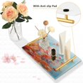 thumbnail image 4 of Ryvnso Abstract Flowers Bathroom Tray Vanity Countertop Trays Acrylic Organizer, 4 of 7