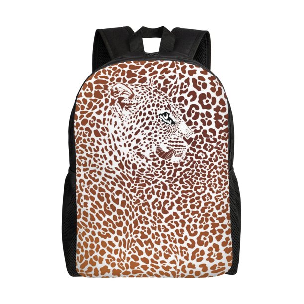 Balery Leopard Brown Mochila - Mochila Estilosa y Duradera para Laptop de 15 Pulgadas con Tela Oxford Impermeable