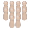 thumbnail image 2 of 10 Uds. De muñecas con clavija de madera sin terminar, Kit de cuerpos de muñecas con clavija familiar para pintura de Grafiti de manualidades, muñeca con clavija femenina, 2 of 14
