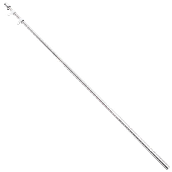CHICHUMID Stainless Steel Flag Pole Kit Silver Anti-Winding for Outdoor Decorating 1Set