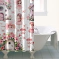 thumbnail image 4 of Fairy Princess Mushroom Pattern Shower Curtain 36"x72" ,Bathroom Decorative Shower Curtains Set with 12 Hooks,Modern Waterproof Washable Shower Curtain, 4 of 6