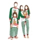 thumbnail image 1 of Pijamas Para La Familia Juego De Navidad A Juego Camisetas Con Estampado De Perros + Pantalones A Rayas XBTCLXEBCO 3 Meses;Bebe Verde, 1 of 6