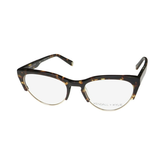 KENDALL   KYLIE KKO146 ROSLYN CATEYE RETRO LOOKS HALF-RIM EYEGLASS FRAME/GLASSES