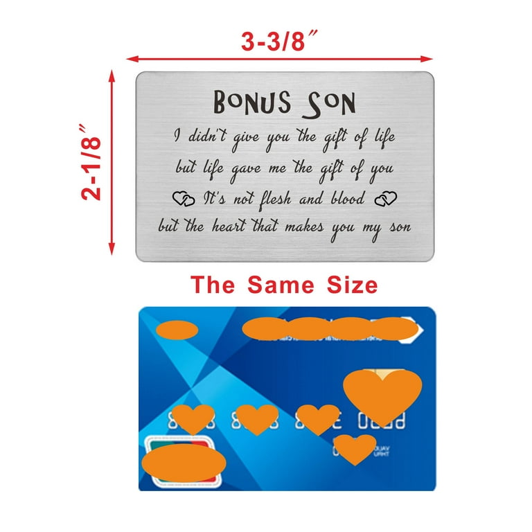 FALOGIJE Stepson Birthday Card, Inspirational Step Son Gifts from Stepmom Stepdad, Stepson Graduation Gifts