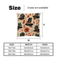 thumbnail image 5 of Thanksgiving Hat Luxurious Velvet Throw Pillow Covers with Unique Patterns - Set of 2 Pillow Covers and Inserts, 16x16, 18x18, 20x20 Inches for All Occasions, 5 of 6