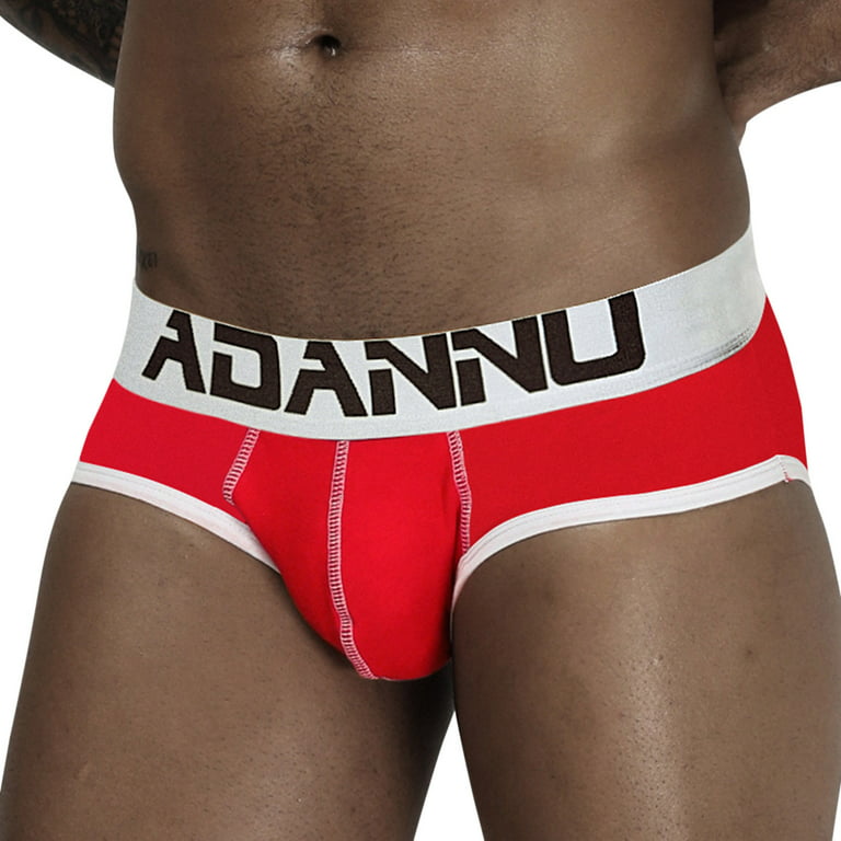 Aayomet Mens Underwear Mens Boxer Briefs Cotton Stretch Underwear For  Men,Black L 