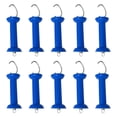 thumbnail image 4 of Paquete de 10 manijas para puerta de cerca eléctrica con pieza de repuesto de resorte, puerta de cerca azul, 4 of 9