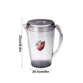 thumbnail image 4 of Viflosae Juices Pitcher Water Bottles Clear Plastic Pitcher with Lid Clear Water Pitcher for Cold Drinks Iced Tea Pitcher for Lemonade Iced Tea Milk Beverages, 4 of 7