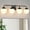 Black, variant on Bathroom Vanity Light Fixtures 3-Lights Gold Vanity Lights Over Mirror, E26 40W Modern Bathroom Lighting Fixture with Milky White Glass for Bath Restroom