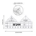 thumbnail image 2 of Regla de EdredóN de Doble Tira de 90 Grados, Reglas Triangulares de AcríLico de 10 Pulgadas, Reglas y Plantillas de Acolchado Antideslizantes, 2 of 6