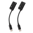 thumbnail image 1 of 1 Set 2pcs Tipo-C a adaptadores de 3,5 mm Adaptadores de auriculares 2 en 1 convertidores, 1 of 5