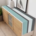 thumbnail image 4 of Turquoise Morocco Table Runner - 48 Inch Long, Kitchen Dining Table Runner Dresser Scarves, Geometric Grey Stripes Modern Farmhouse Decor for Coffee Tables Wedding Party Banquet, 4 of 8