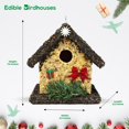 Handmade Edible house- Unique Wooden house Covered W/seed- Reseedable ...