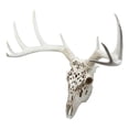 thumbnail image 2 of Ebros Large Filigree Buck Deer Head Skull Wall Decor Hanging Plaque 22" Wide, 2 of 9