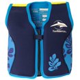 thumbnail image 1 of Chaqueta de Natación Infantil Konfidence azul navy y azul con estampado de palmeras, 1 of 6