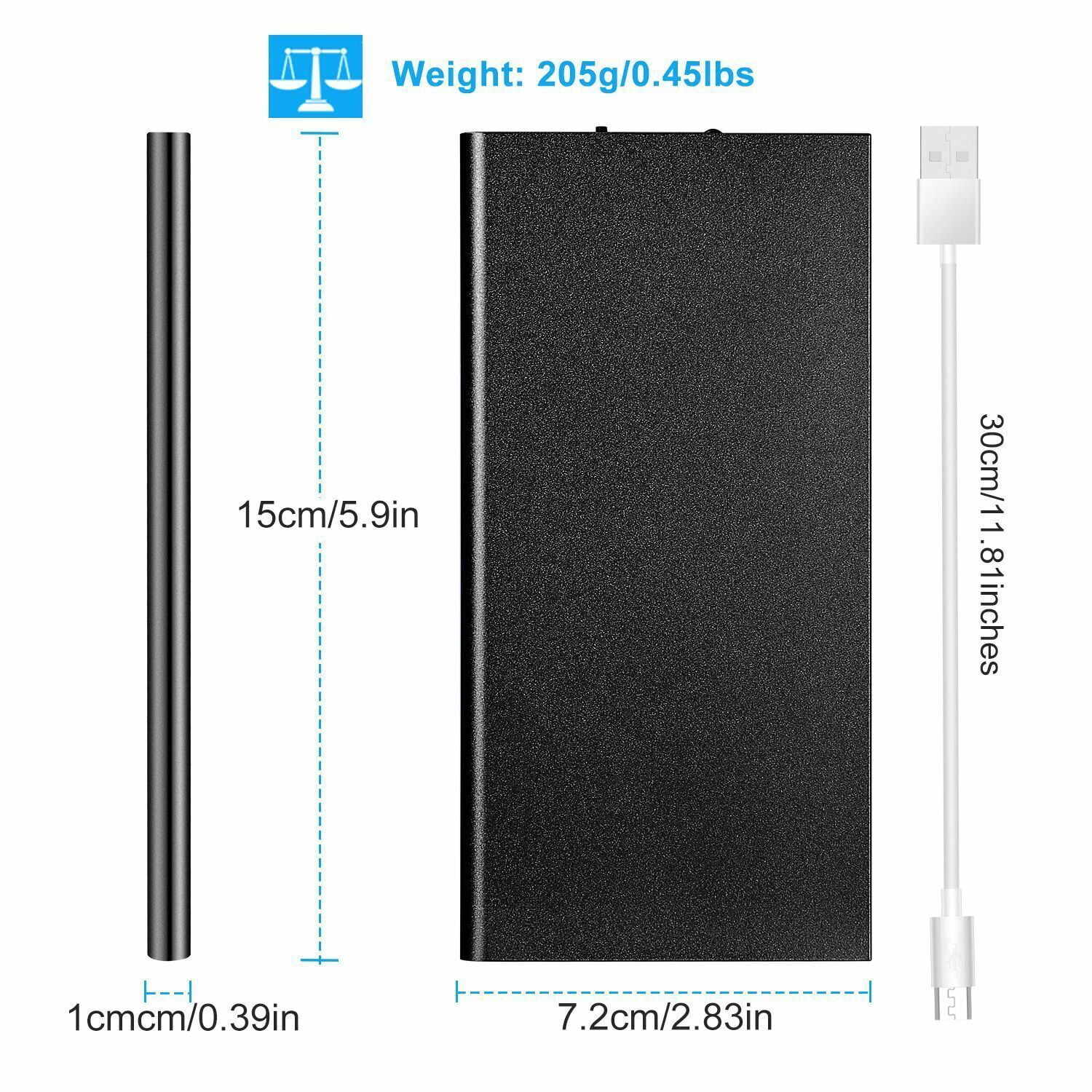 2PCS 20000mAh Power Bank for Heated Vest Jacket Blanket USB Charger Battery Pack