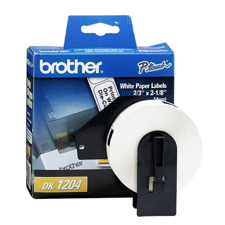 Brother Die-Cut Multipurpose Labels, 3/4" x 2-1/10", White, 400/Roll