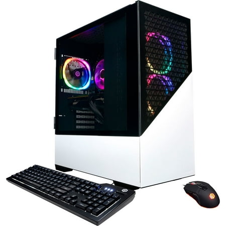 CyberPowerPC - Gamer Master Gaming Desktop - AMD Ryzen 5 7600 - 16GB Memory - NVIDIA GeForce RTX 3060 - 500GB SSD - White