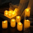thumbnail image 5 of MesaSe Flameless LED Battery Tealight Candles with Timer Realistic Flickering Battery Operated Tea Light Candles Size-1.5”(D)x1.5”(H) with Long Lasting Batteries Included 12-Pack, 5 of 5