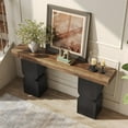 thumbnail image 4 of Tribesigns 63" Modern Console Tables, Narrow Wood Long Sofa Table Behind The Couch, Brown, 4 of 5