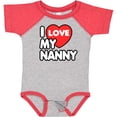 thumbnail image 3 of Inktastic I Love My Nanny Boys or Girls Baby Bodysuit, 3 of 5