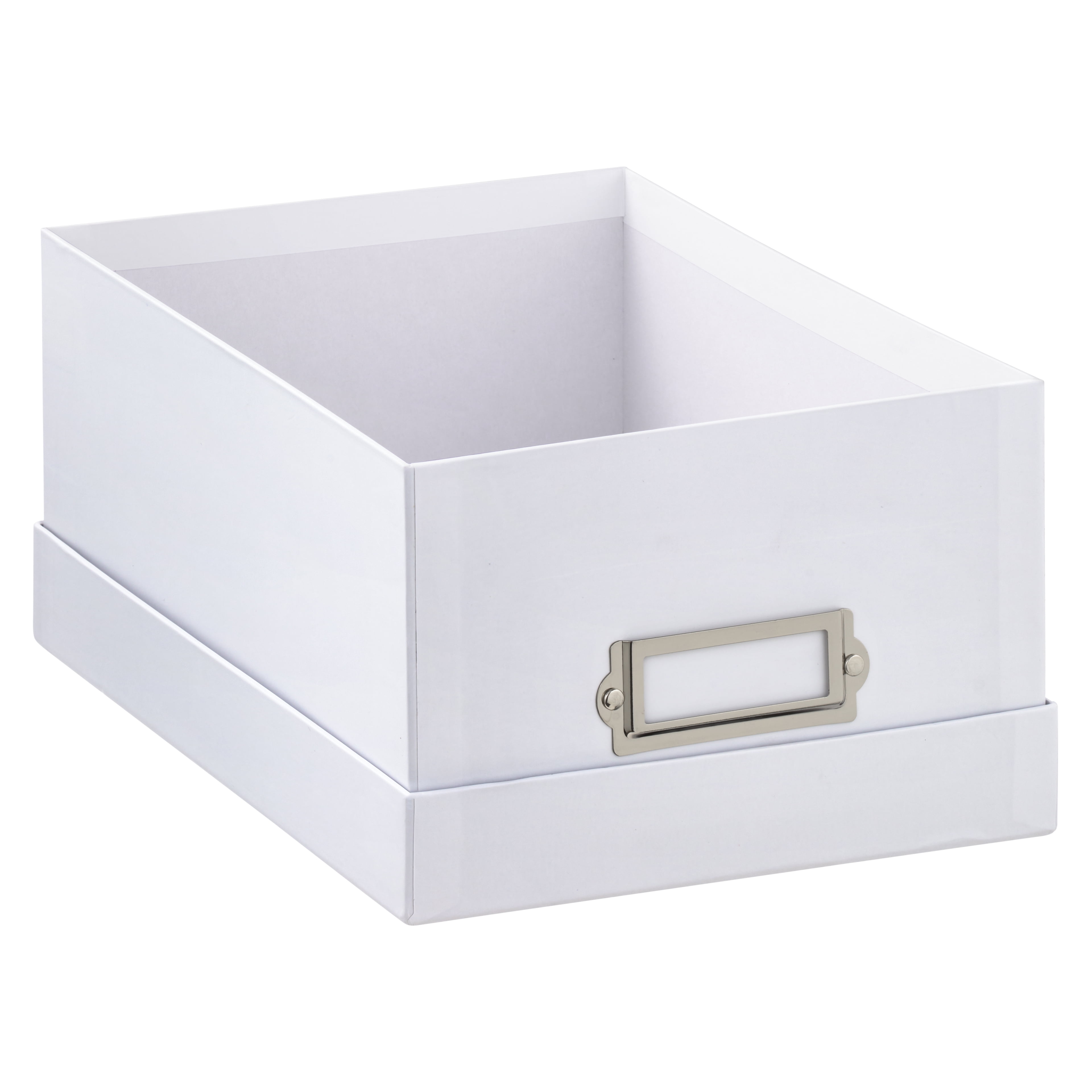 Simply Tidy White Memory Box - Store and Organize Photos, Keepsakes, DVD and CDs, Acid Free - Bulk 12 Pack