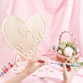 thumbnail image 3 of Libro de firmas para bodas con forma de corazón: alternativa rústica. Marco de fotos de madera con 50 corazones de madera para la recepción de la boda., 3 of 6