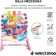 thumbnail image 3 of Silla Mecedora Columpio Electrica Para Bébe Portátil De Lujo Cómodo Bouncer Para Bebes Silla Acolchada Multifuncional Con Juguetes Colgante (ROSA), 3 of 7