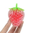 thumbnail image 2 of LLC Set de 5 Boules de Stress à la Fraise Remplies de Perles - Rouge, 2 of 5
