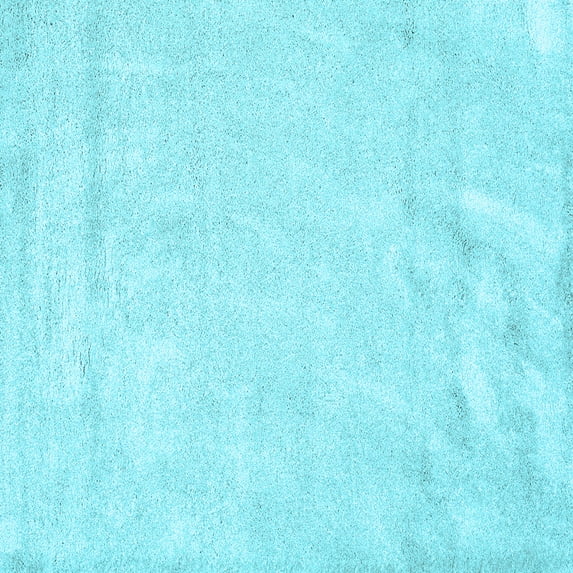 Ahgly Company Indoor Square Solid Light Blue Modern Area Rugs, 8' Square