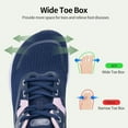 thumbnail image 2 of AOV GREEN LEAF Wide Toe Box Shoes Women Arch Support Walking Shoes Plantar Fasciitis Orthotic Tennis Sneakers US 7-11, 2 of 11