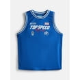 thumbnail image 2 of Wonder Nation Little Boys Hooded Basketball Jersey with Long Sleeves, 2 Piece, Sizes 4-10, 2 of 3