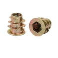 thumbnail image 3 of M5x10mm Interface Hex Socket Threaded Insert Nuts 30Pcs for Wood Furniture, 3 of 5