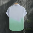 thumbnail image 4 of Mens Gradient Stretch Short Sleeve Button Down Shirt Wrinkle Free Business Casual T l, 4 of 4