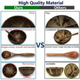 thumbnail image 7 of Traverse Supply Co Jumbo Coconut Bowls and Wooden Spoons, 2 Sets, Polished, 7 of 7